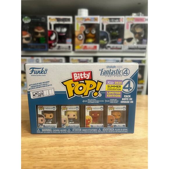 NEW IN HAND LE Fantastic Four Funko Bitty Pop 4-Pack Marvel MCU Movies Comics - Picture 1 of 6